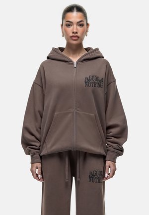 Good For Nothing DAKOTA HOODIE - Zip-up sweatshirt - taupe