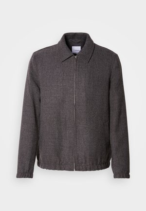 Lindbergh TEXTURED ZIP THROUGHT JACKET - Leichte Jacke - charcoal