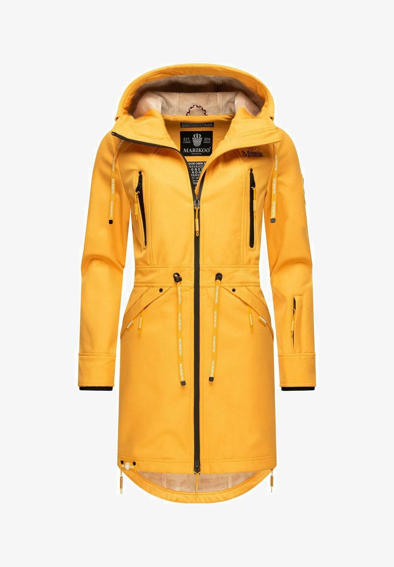 Marikoo Racquellee Softshelljas voor dames, parka, overgangs-/regenjas, met capuchon Zink Grijs S Marikoo Racquellee Softshelljas voor dames, parka, overgangs-/regenjas, met capuchon Zink Grijs S