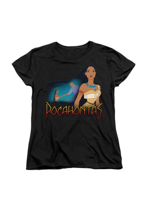 Disney POCAHONTAS JOHN ITH CANOE - Print T-shirt - black