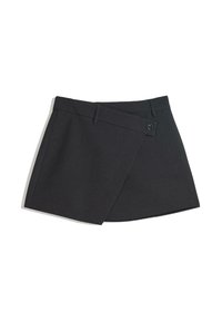 CROSSOVER WAIST - A-lijn rok - black