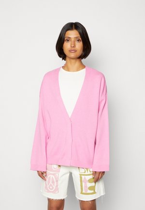 ONLCLARA DEEP V-NECK CARDIGAN - Cardigan - fuchsia pink