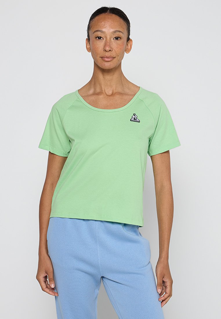 Le Coq Sportif T-shirt basic lichtgroen