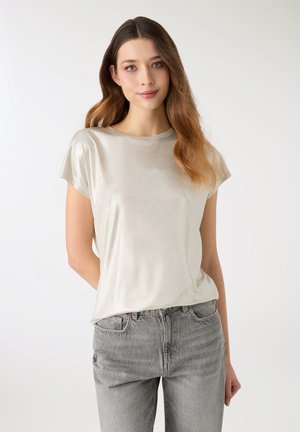 EFFETTO LUCCICANTE - T-shirt basic - grigio perla