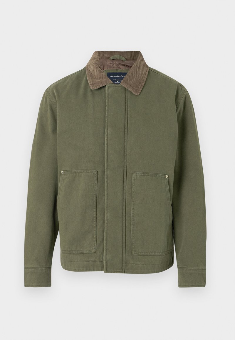 Abercrombie & Fitch Jas olijfgroen