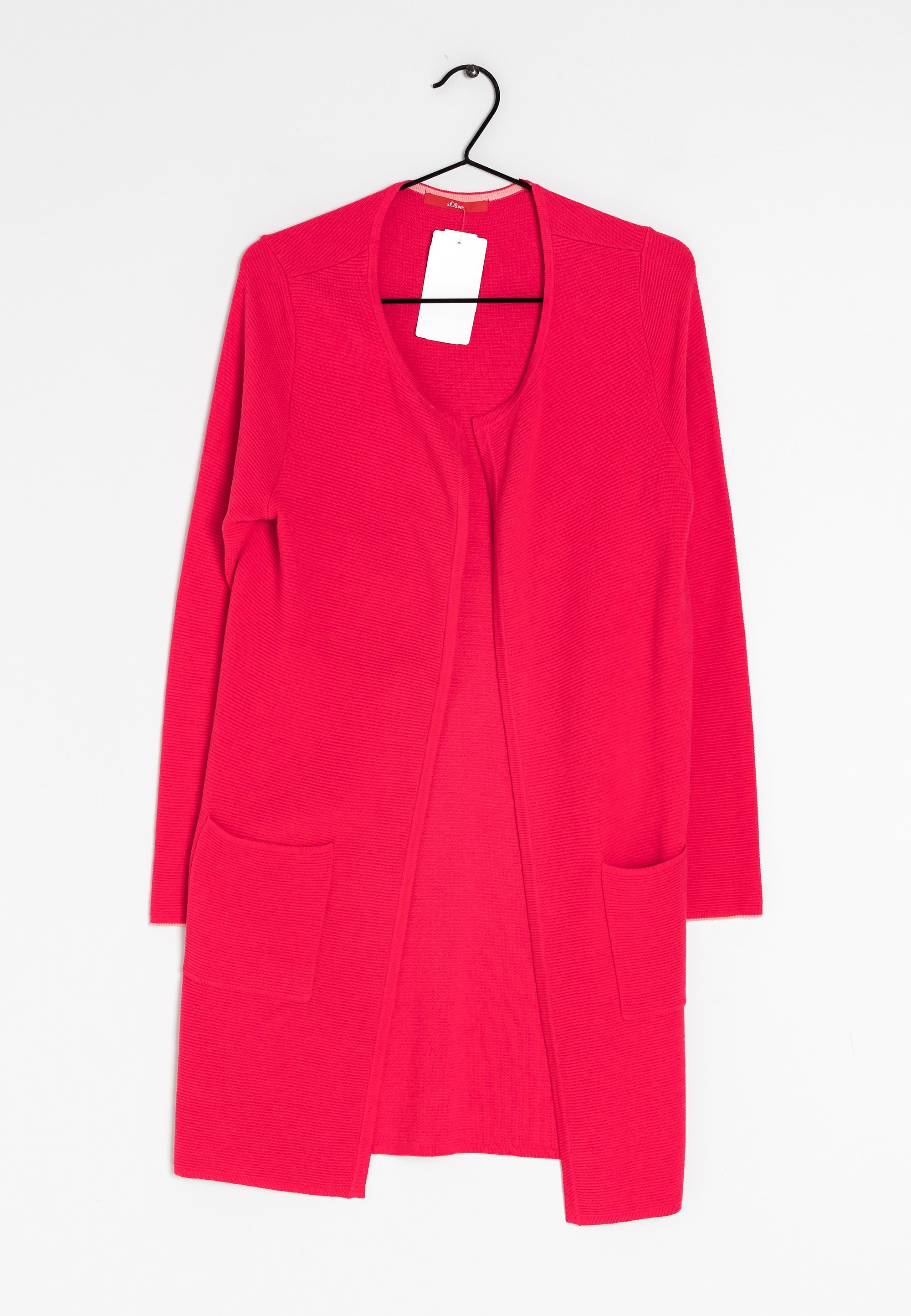 Cardigan Esprit Rote Strickjacke Lochmuster Esprit Collection