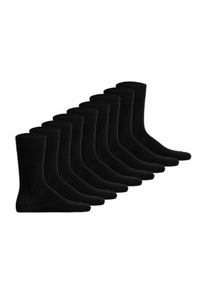 UNISEX 9ER PACK - EASY KOMFORTBUND EINFARBIG   - Socken - schwarz