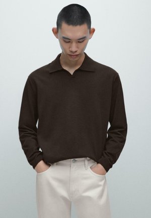 POLO SWEATER  - Maglione - dark brown
