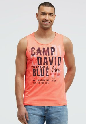 Camp David, CAMP DAVID MUSKELSHIRT MIT LOGO PRINTS - Top - neon flame