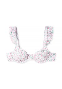 NA-KD RUFFLED SMOCKED - Vrchný diel bikín - small pink flowers