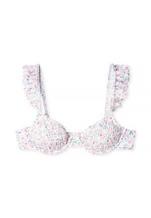 RUFFLED SMOCKED - Vrchný diel bikín - small pink flowers