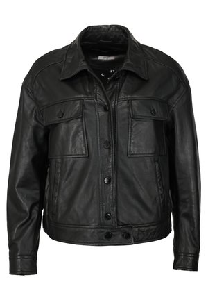 Maze Lederjacke - black