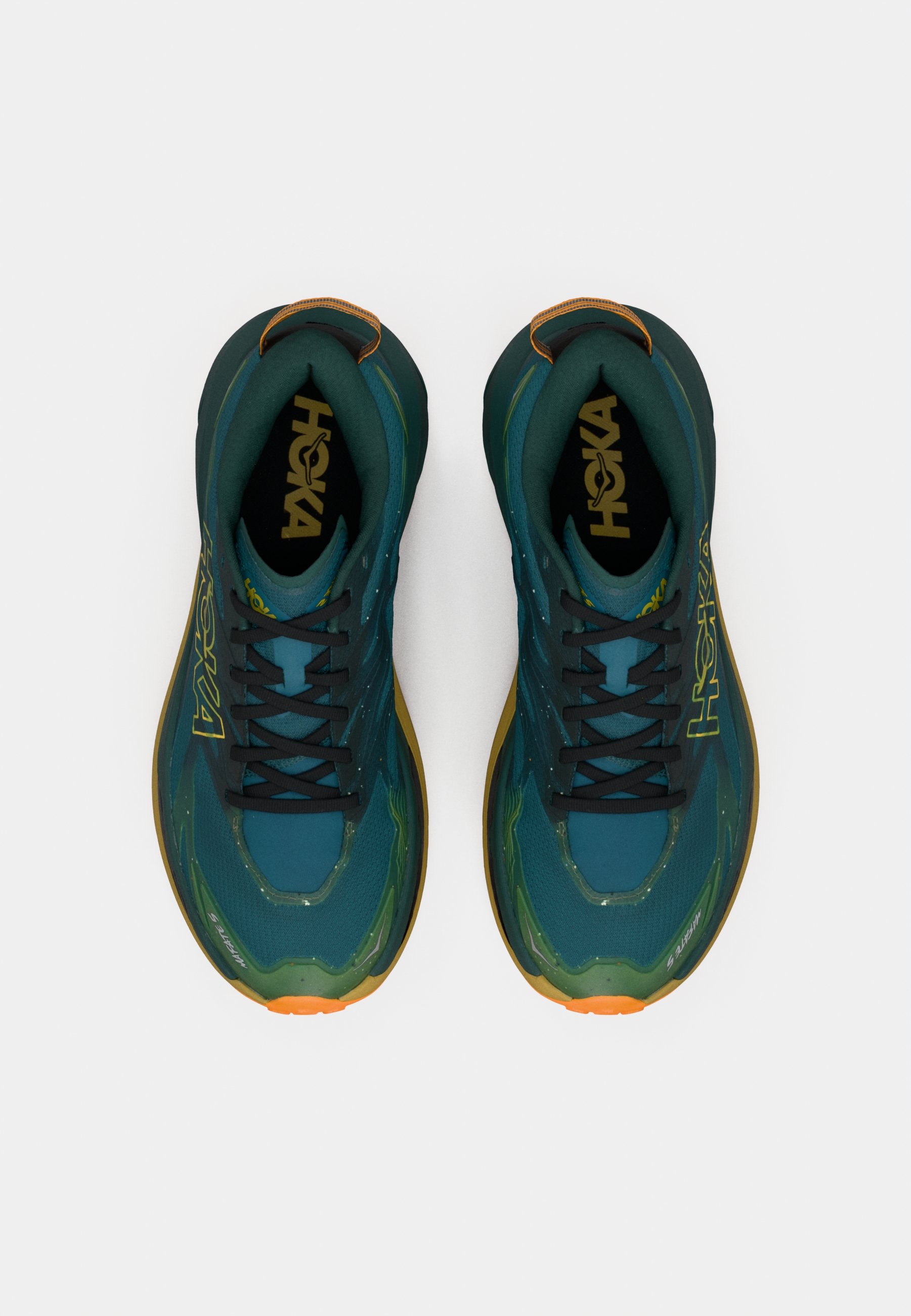 HOKA MAFATE 5 - Trail running shoes - tidal wave/mustard seed/dark
