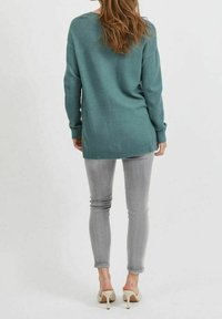 VILA Stickad tröja - dark blue