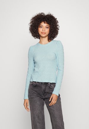 Pieces MOCK NECK BC - Μπλούζα - airy blue