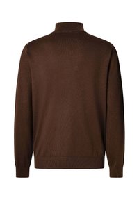 Façonnable 1/2 ZIP - Strickpullover - mud brown