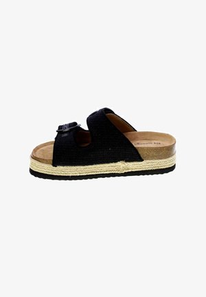 Superga, MULES - Ciabattine con tacco - black