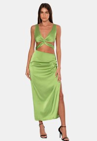OW Collection Lou Cut Out - Maxiklänning - green