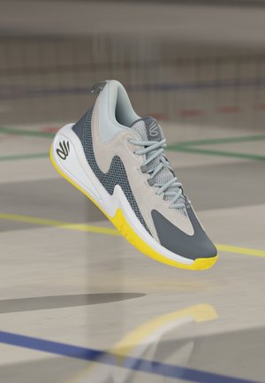 CURRY 3Z 25 UNISEX - Basketsko - halo gray/lumin yellow/titan gray