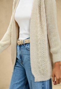 Lipsy EYELASH LONG - Kardigan - ivory