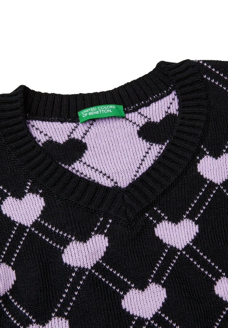 United Colors of Benetton CROPPED WITH HEART MOTIF Chaleco