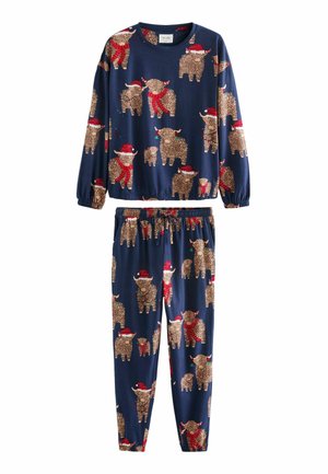 SET - Nattplagg set - navy hamish the highland cow