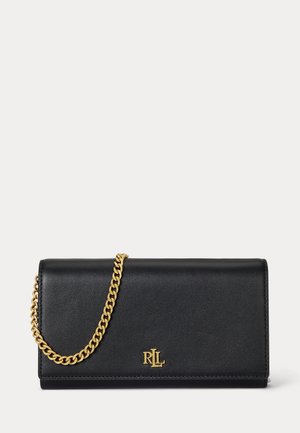 Lauren Ralph Lauren, LEATHER MEDIUM ADAIR II CROSSBODY - Чанта за носене през рамо - black
