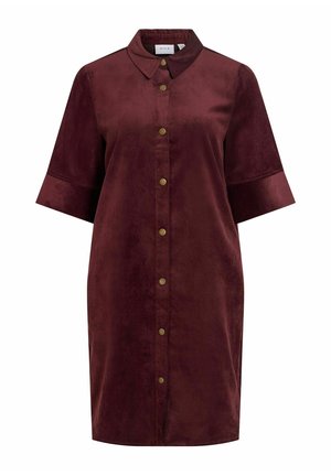 VILA, SHORT DRESS VICOURDIE CORDUROY - Robe chemise - port royale