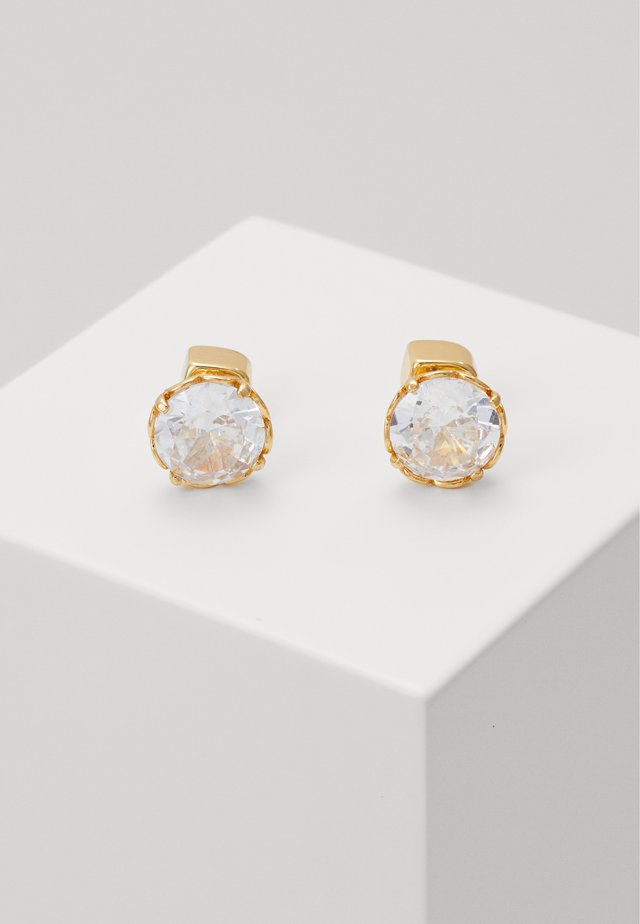 THAT SPARKLE ROUND EARRINGS - Korvakorut - clear/gold-coloured