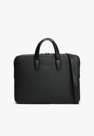 Tommy Hilfiger, TOMMY HILFIGER TH BUSINESS TEXTURED LAPTOP BAG - Ventiquattrore - black