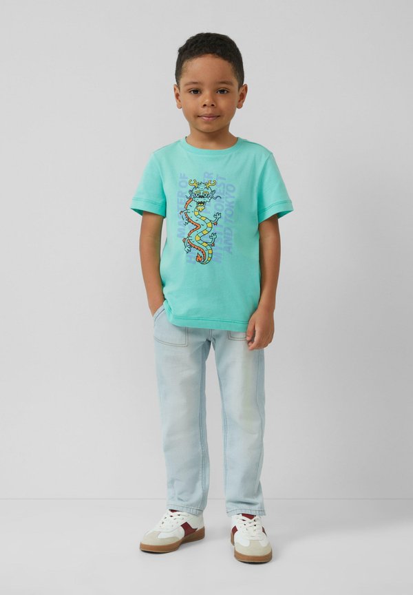 MIT FRONT - T-Shirt print - türkis