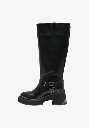Buffalo, BULL HI FB - Platform boots - black