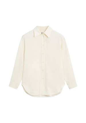 WITH EMBROIDERED SLEEVES - Skjortebluser - beige