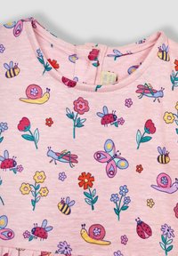 JoJo Maman Bébé DROP SHOULDER REGULAR FIT - Dzsörzéruha - pink garden bugs
