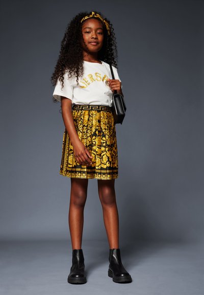 Versace SKIRT BAROCCO KIDS - Minirok - nero/oro