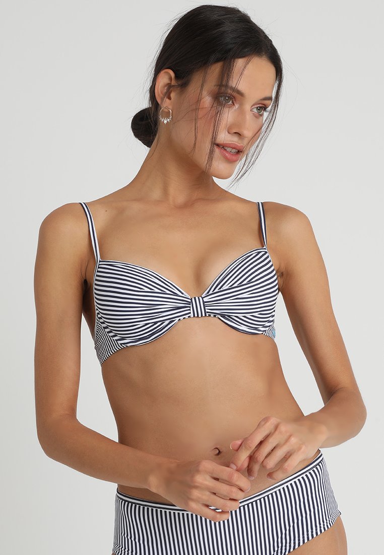 navy blue push up bikini top