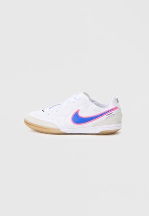 TIEMPO STREETGATO UNISEX - Zaalvoetbalschoenen - white/racer blue/pink blast
