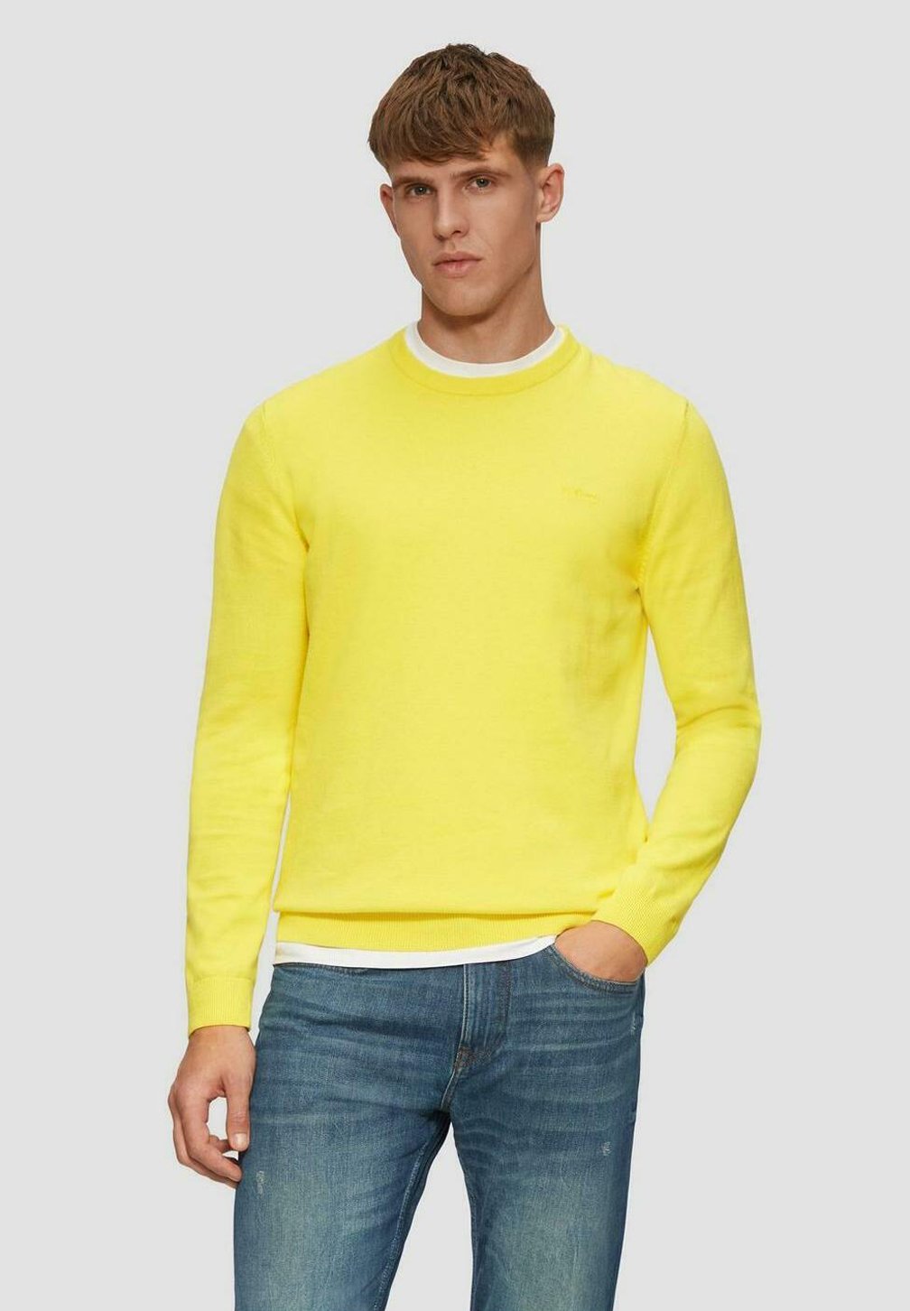 Yellow Soliver Pullover Gelb Jumper Gelb/yellow Zalando