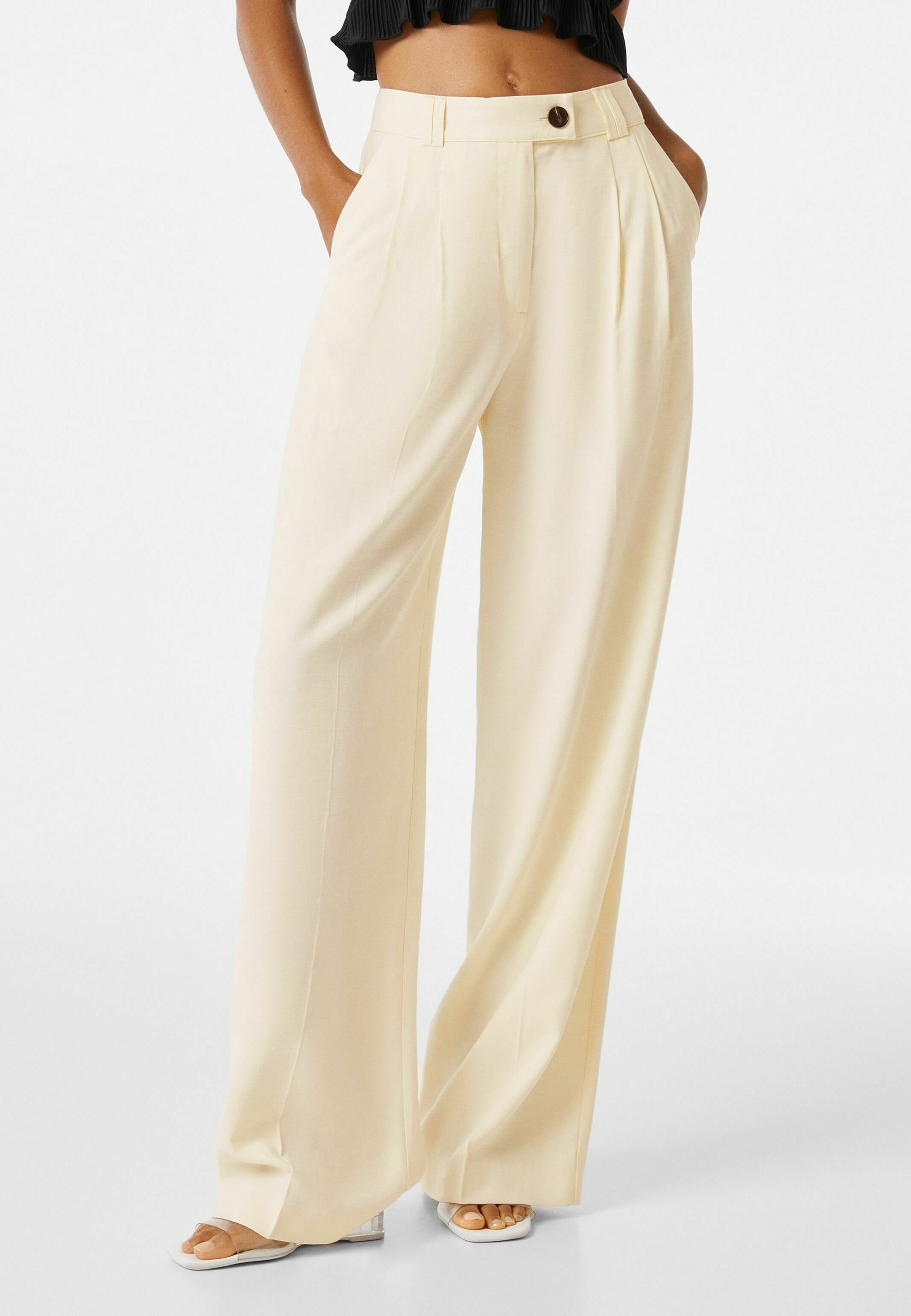 bershka wide leg trousers