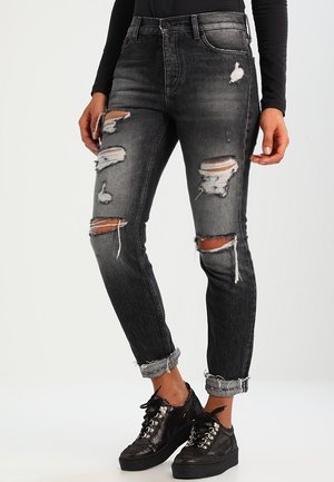 Slim fit jeans - destroyed denim