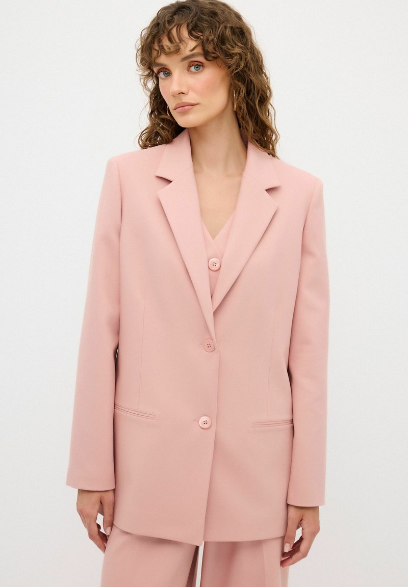 adL WITH POCKETS - Kurzmantel - powder