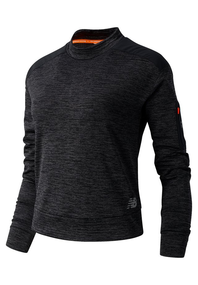HEAT GRID LONG SLEEVE - T-shirt à manches longues - hthr char