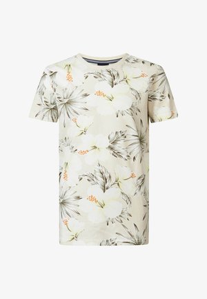 Petrol Industries, SANIBEL ISLAND - T-shirt con stampa - antique white
