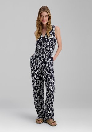 TIMEZONE, PRINT - Jumpsuit - blue leaf aop