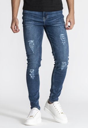Gianni Kavanagh, GIANNI KAVANAGH JEANS | MEN DARK BLUE CORE DESTROYED JEANS - Jeans slim fit - dark blue