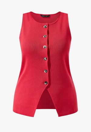 Yours Clothing, WAISTCOATS - JACKET/COAT - Chaleco - red
