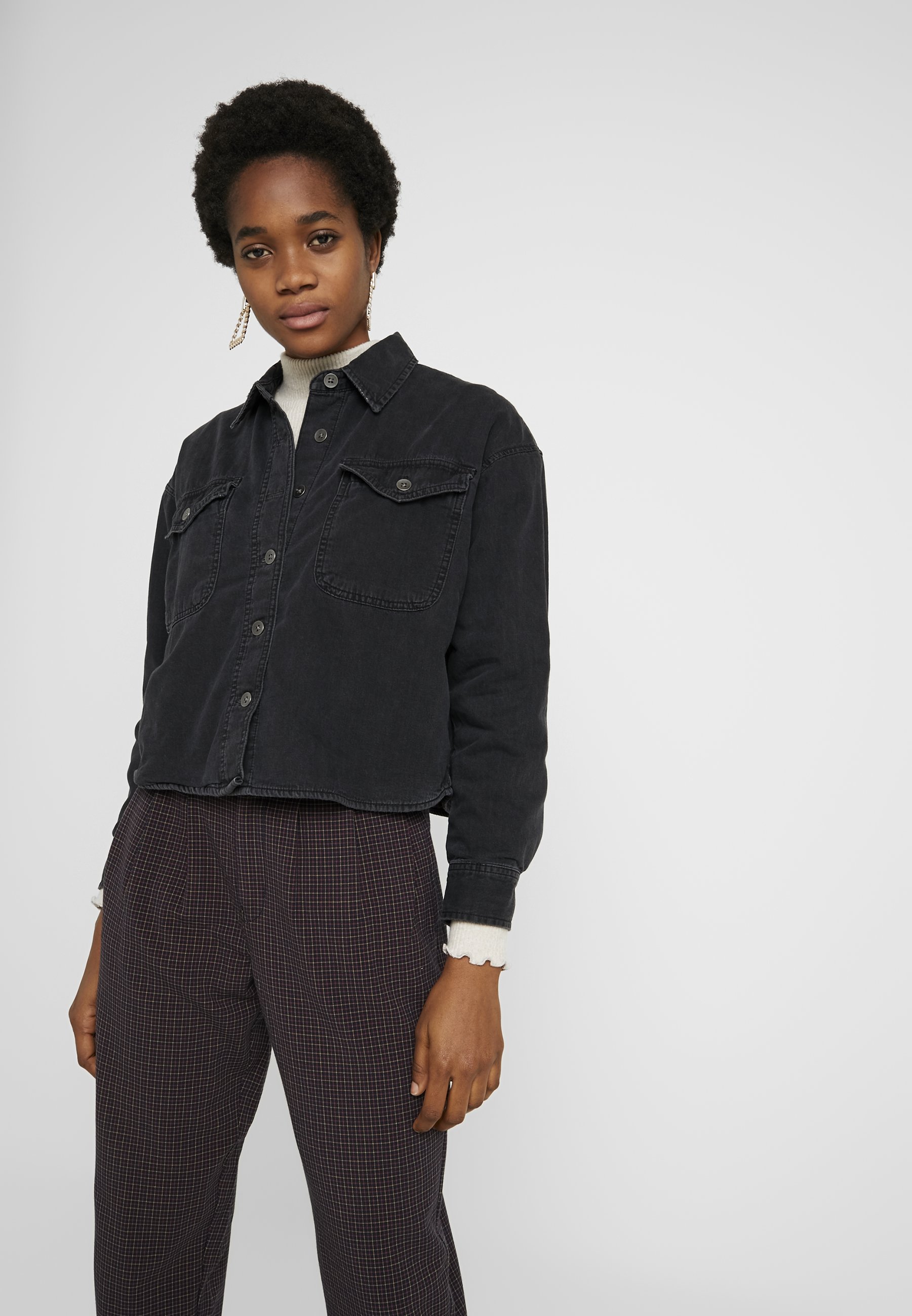 black denim jacket american eagle