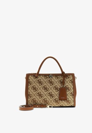 Guess, AUDREY LOGO GIRLFRIEND SATCHEL - Sac à main - latte logo
