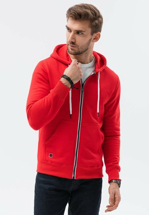 Ombre ZIP-UP  - Sudadera con cremallera - light red