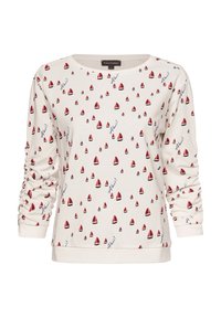 Sweatshirt - weiß rot